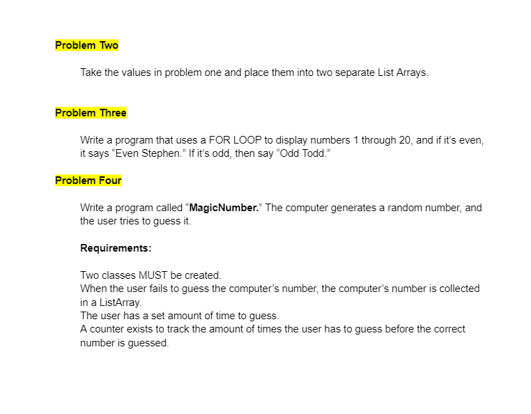 Solved Write a program that uses a for loop that generates | Chegg.com