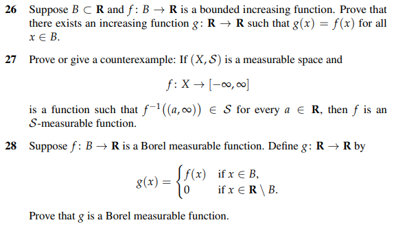 Solved 26 Suppose B⊂R And F:B→R Is A Bounded Increasing | Chegg.com