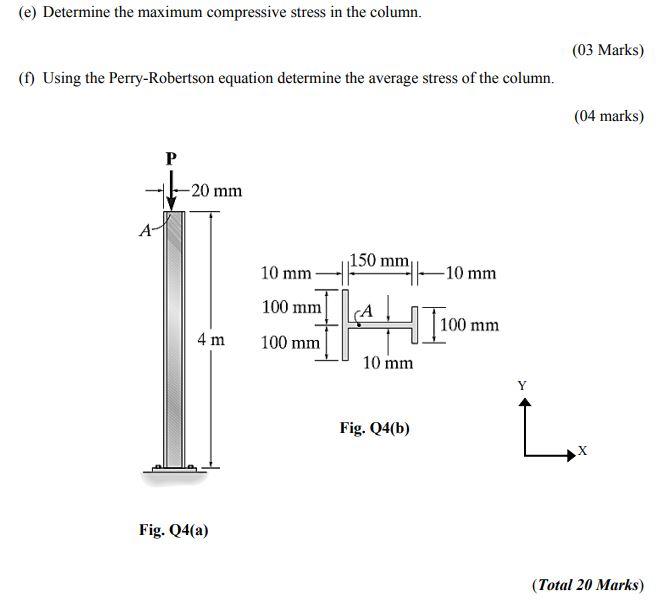Solved Question 04 A steel column is fixed at the bottom and | Chegg.com