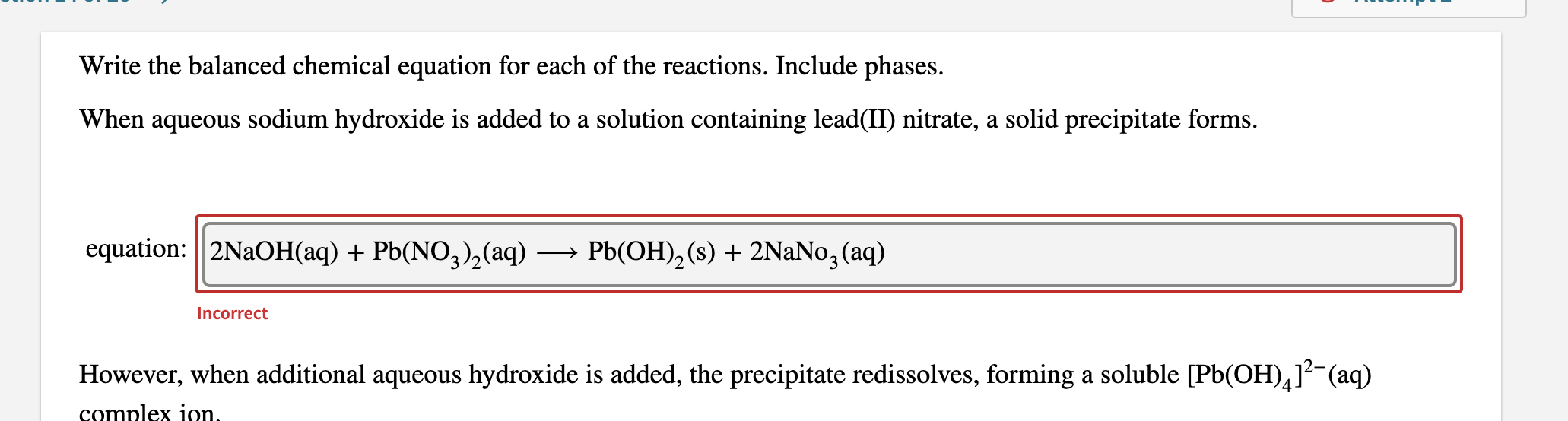 Solved Write the balanced chemical equation for each of the