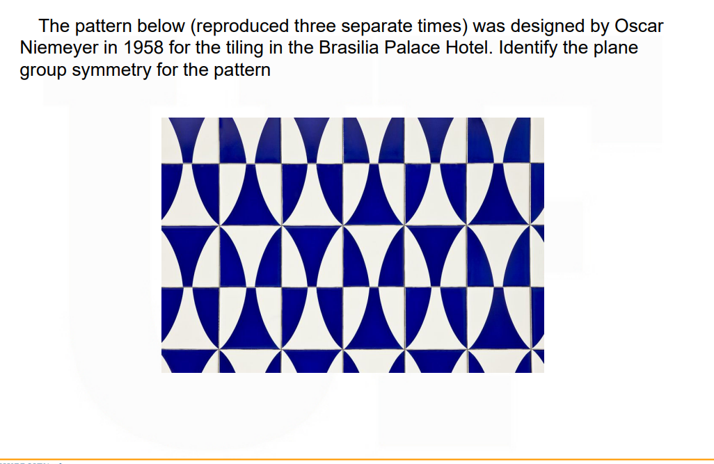Solved The pattern below (reproduced three separate times) | Chegg.com