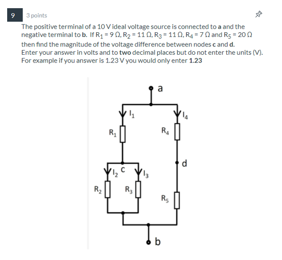 Solved 9 3 points The positive terminal of a 10 Videal