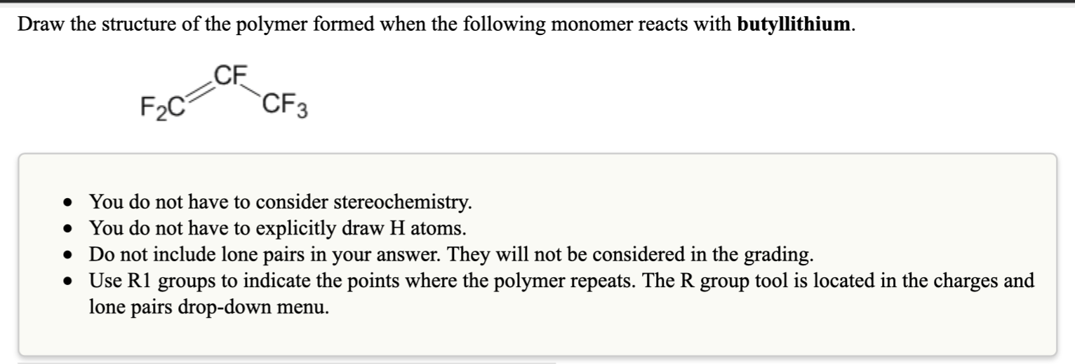 Solved Draw The Structure Of The Polymer Formed When The | Chegg.com