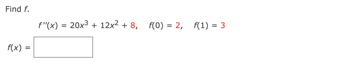 f x )= 2x 3 9x 2 12x 20