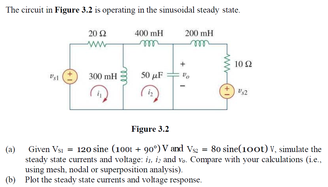 Solved The circuit in Figure 3.2 is operating in the | Chegg.com