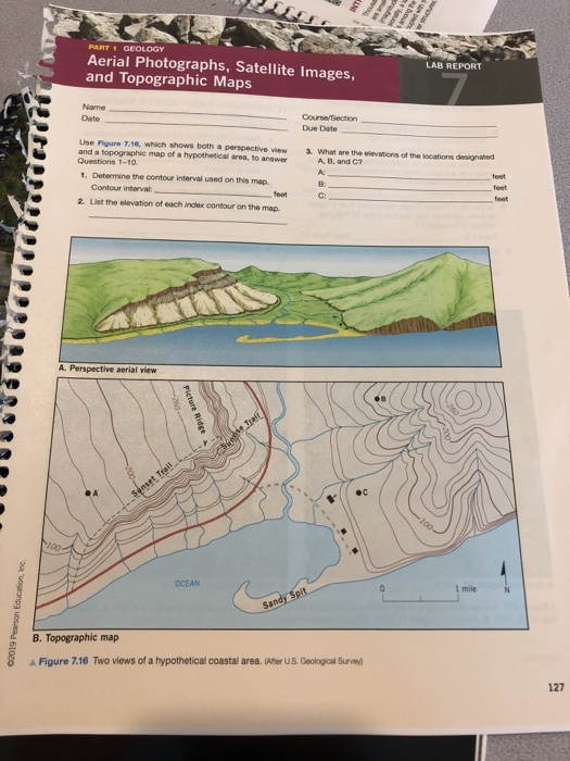 Topographic Map Lab Earth Science - Map