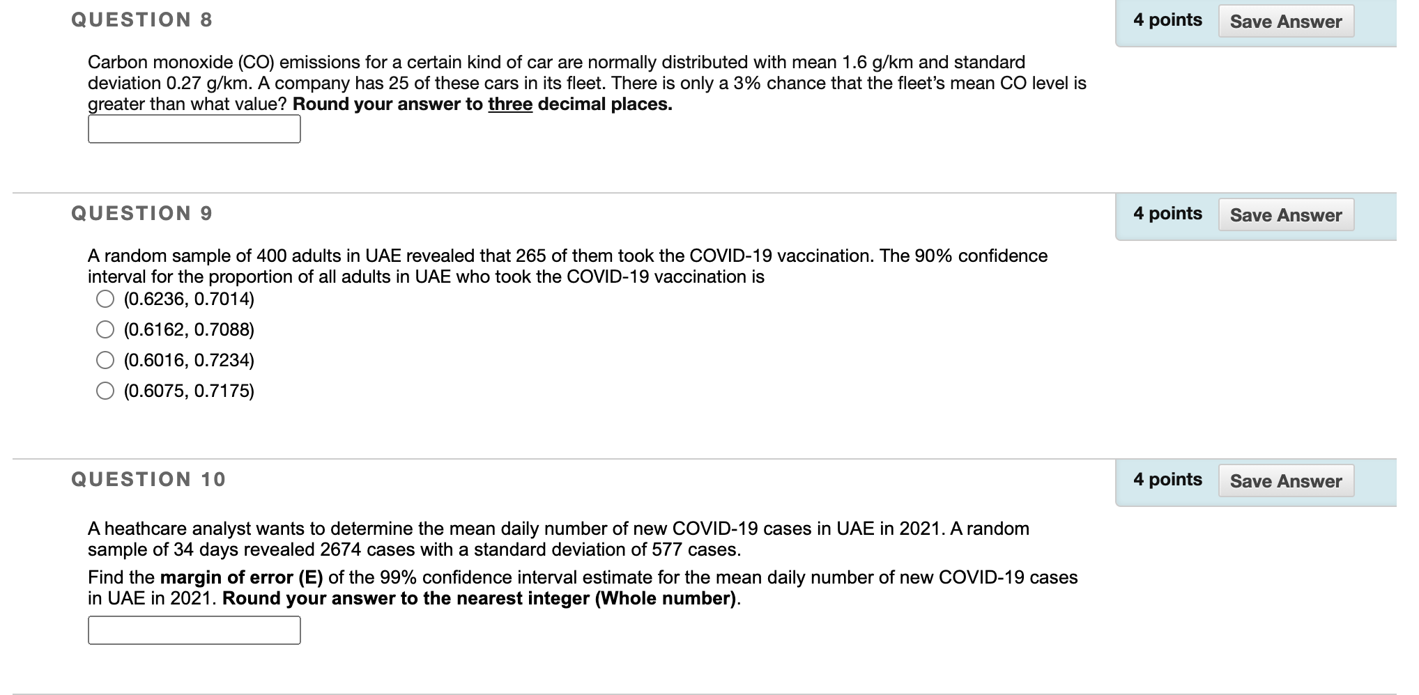 Solved QUESTION 8 4 points Save Answer Carbon monoxide (CO) | Chegg.com