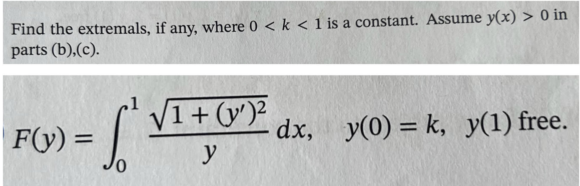 Solved Find the extremals, if any, where 00 in parts | Chegg.com