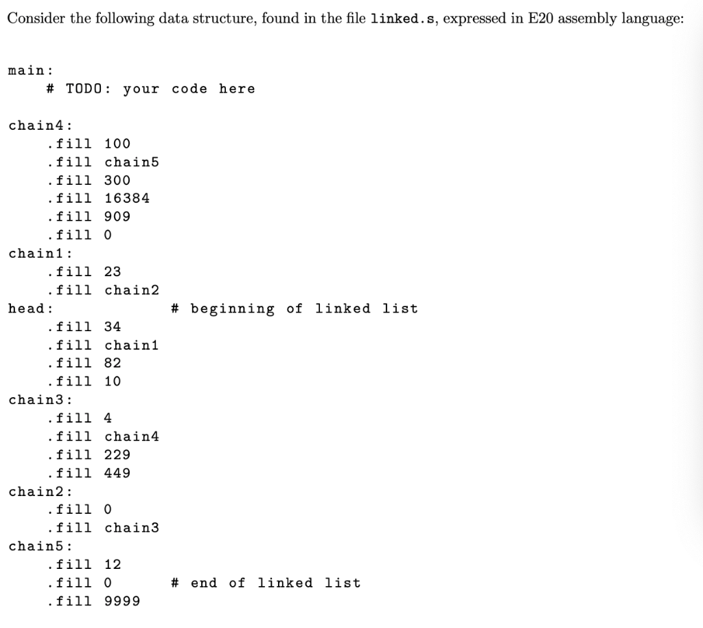 Consider the following data structure, found in the | Chegg.com