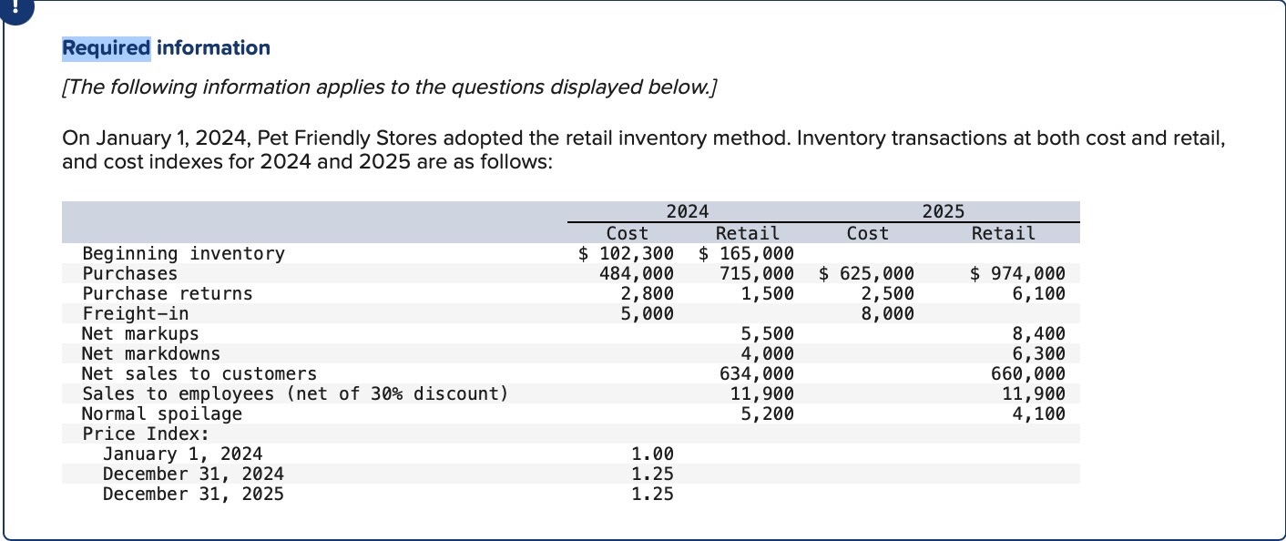 Solved Estimate The 2024 And 2025 Ending Inventory And Cost Chegg Com   PhpCOnHvu