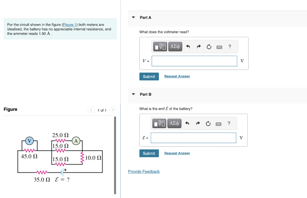 Solved For the circuit shown in the figure both meters are
