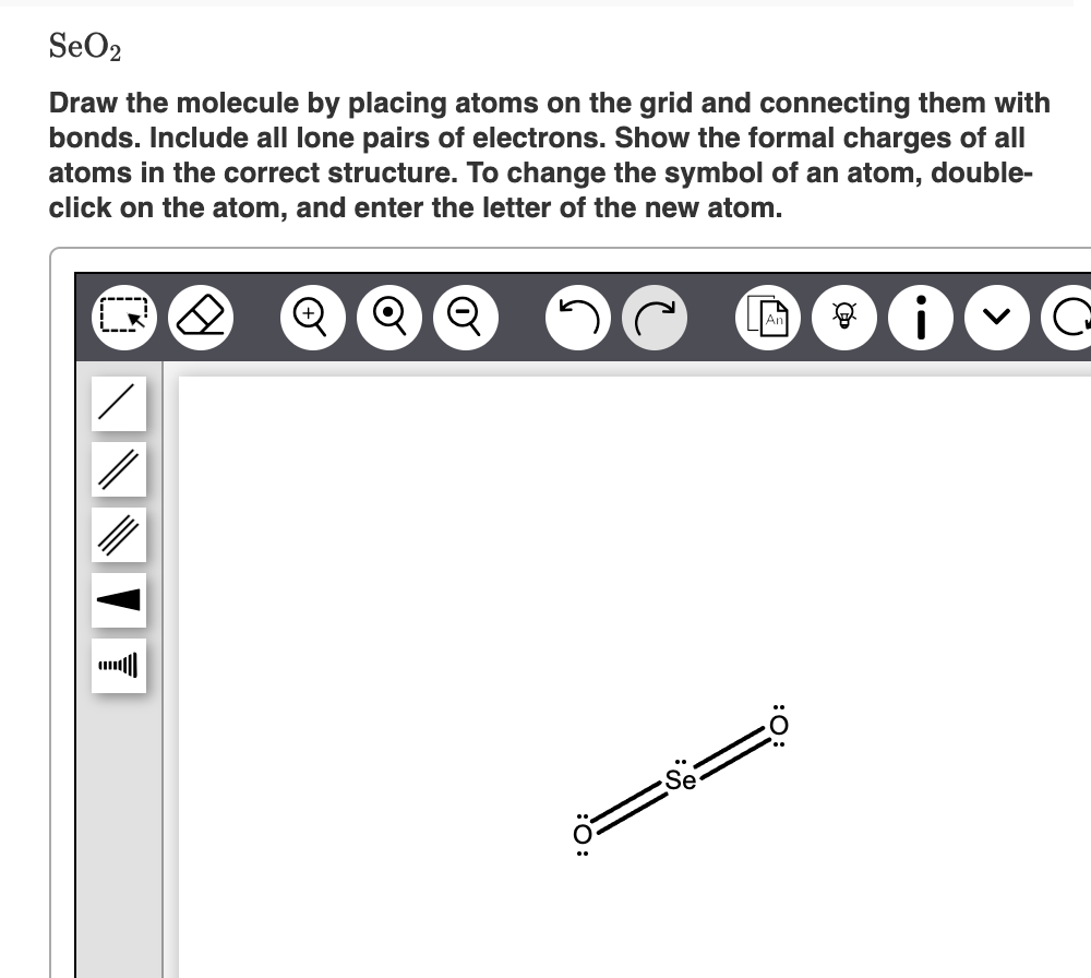 Solved Seo2 ﻿draw The Molecule By Placing Atoms On The Grid 