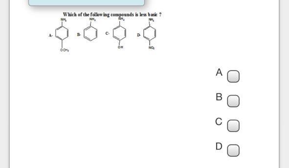 Solved Which of the following compounds is less basic? | Chegg.com