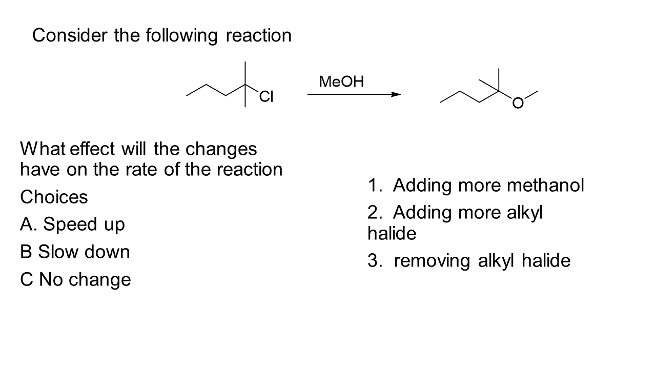 Effect of speed changes on the yield of the click reaction. A