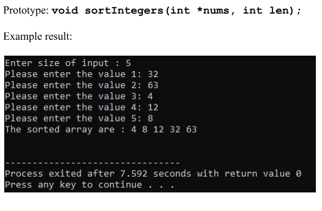Solved Write a C program that takes integers as input and | Chegg.com
