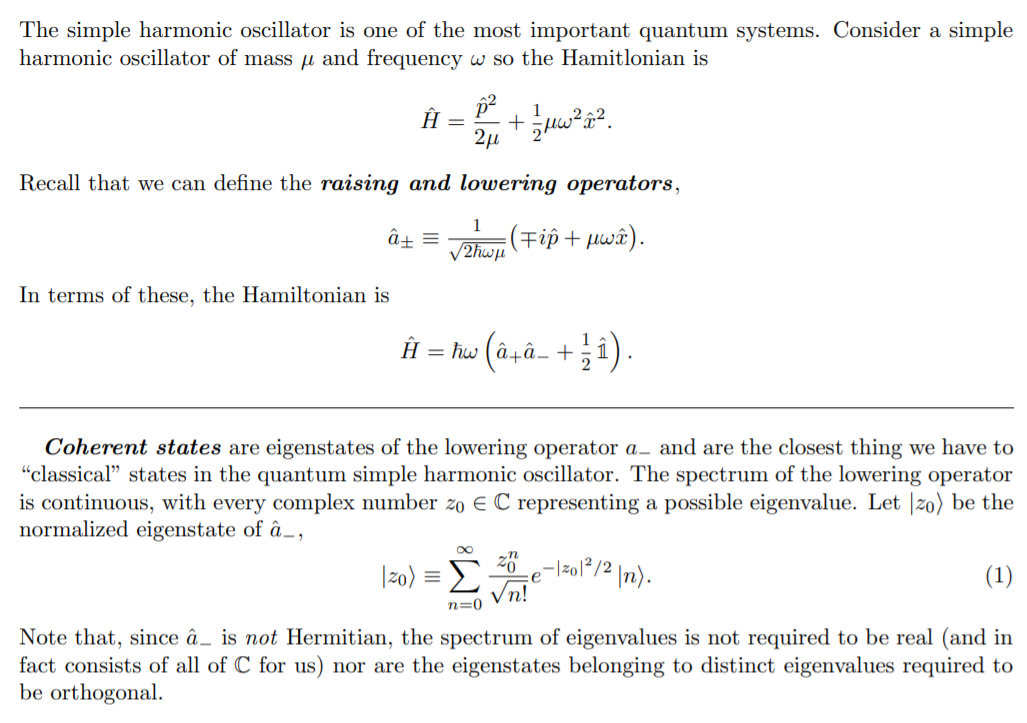 Solved The Simple Harmonic Oscillator Is One Of The Most Chegg Com