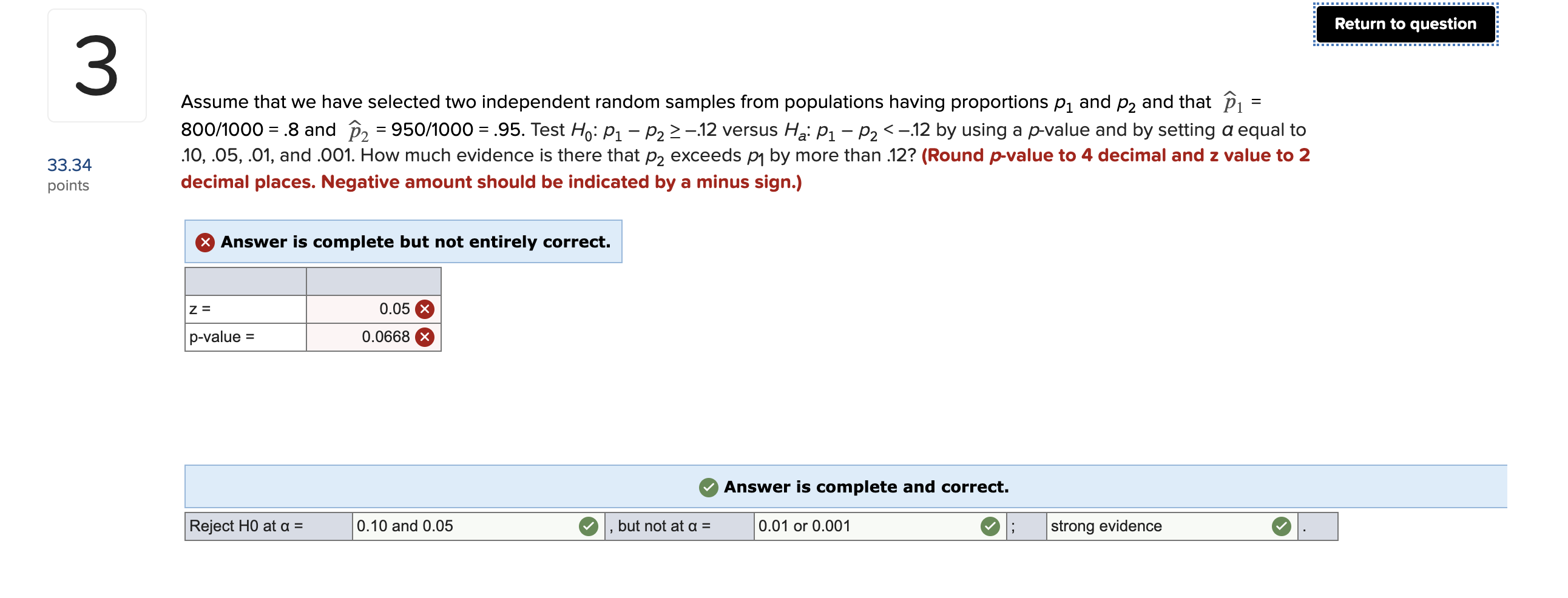 Solved Return To Question 3 Assume That We Have Selected Two | Chegg.com