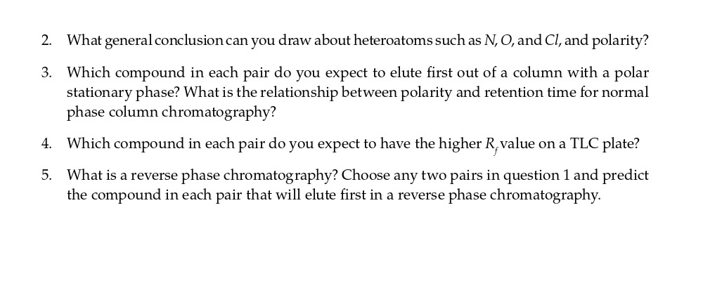 Solved 2. What general conclusion can you draw about | Chegg.com