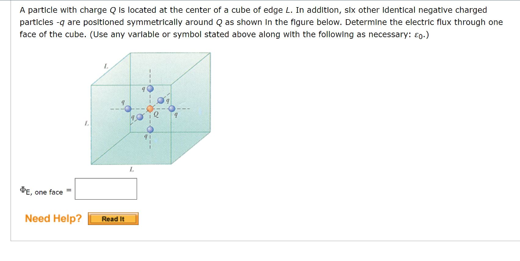 Solved A particle with charge Q Is located at the center of | Chegg.com