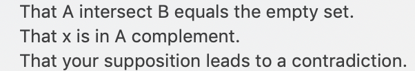 Solved 6) Use An Element Argument To Prove The | Chegg.com