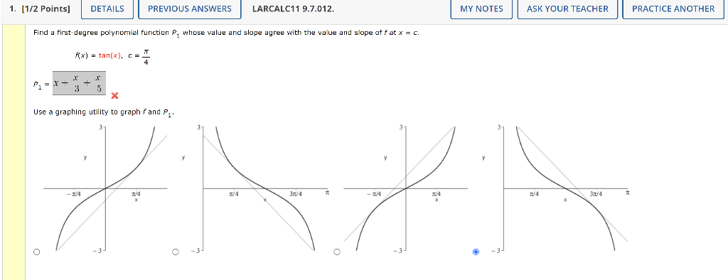 Solved Find A First Degree Polynomial Function ρ1 Whose 6968