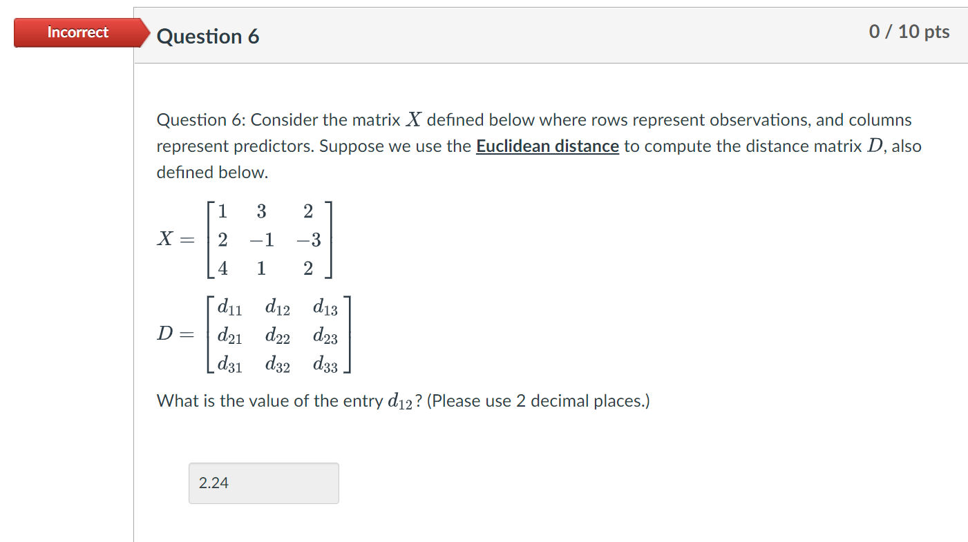 Solved Incorrect Question 3 0 / 10 pts Question 3: A product | Chegg.com