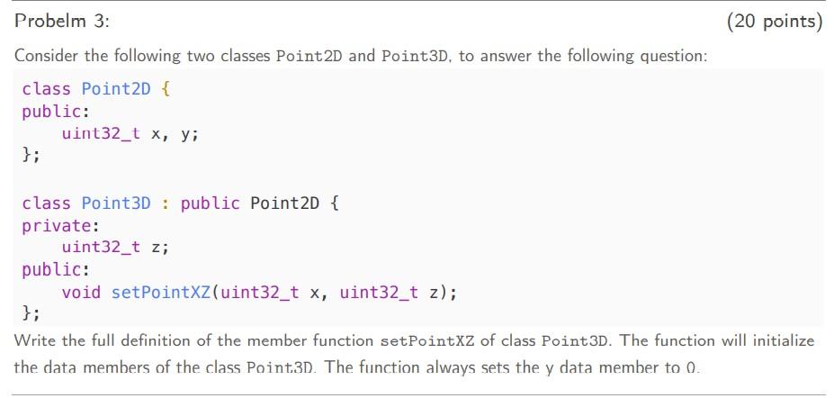 Solved Probelm 3: (20 points) Consider the following two | Chegg.com