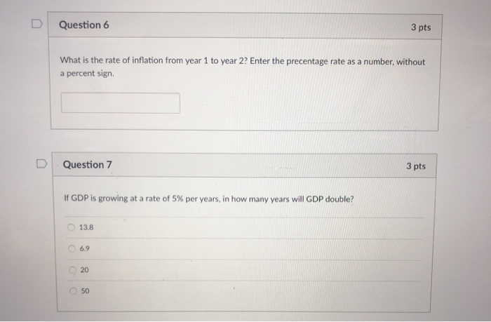 Solved D Question 1 3 pts The price level is all prices | Chegg.com