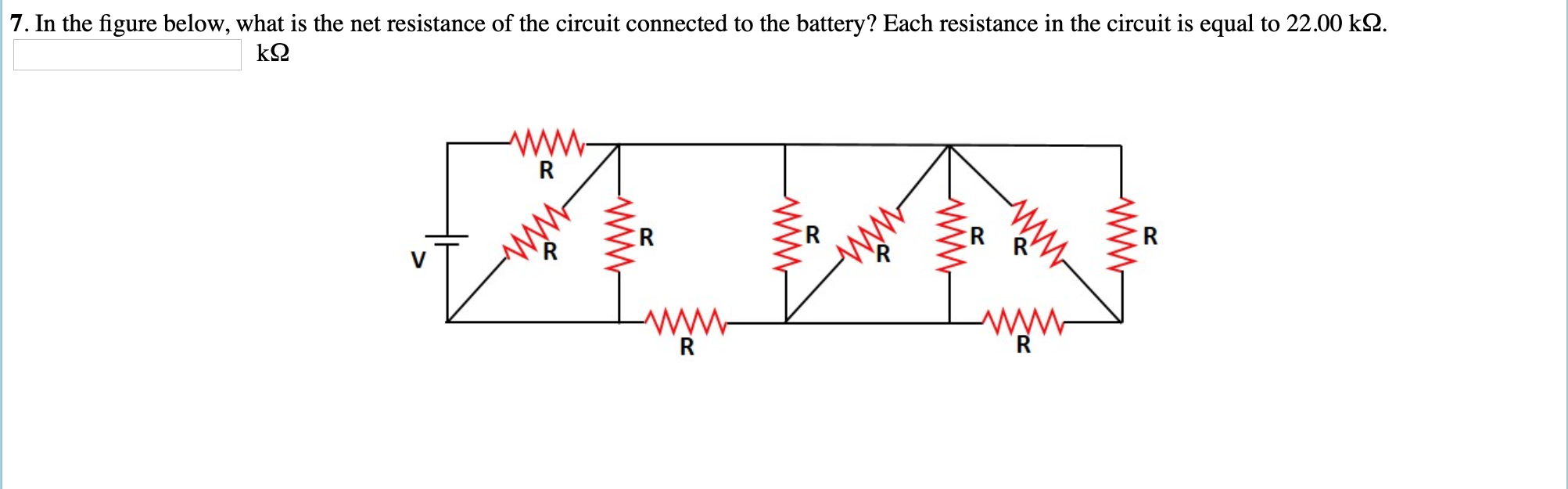 Solved In the figure below, what is the net resistance of