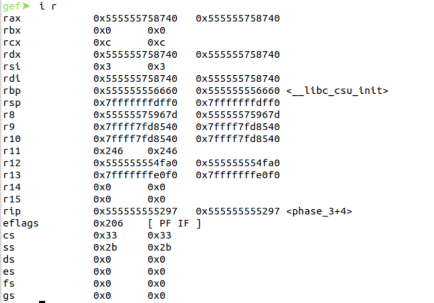 Solved gef b phase 3 Breakpoint 1 at Ox1293 That s number Chegg