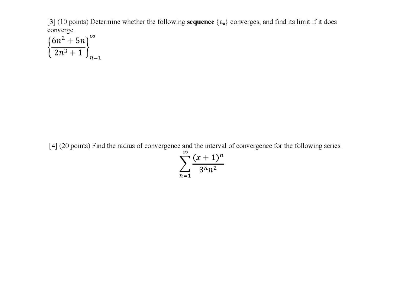 Solved [3] 10 Points Determine Whether The Following