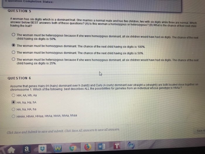 Solved Duestion Completion Status: Question 5 A Woman Has 