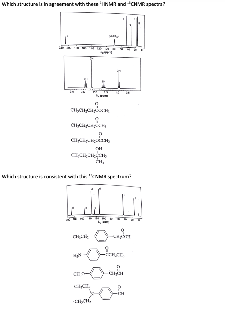 Solved Which structure is in agreement with these 1HNMR and | Chegg.com