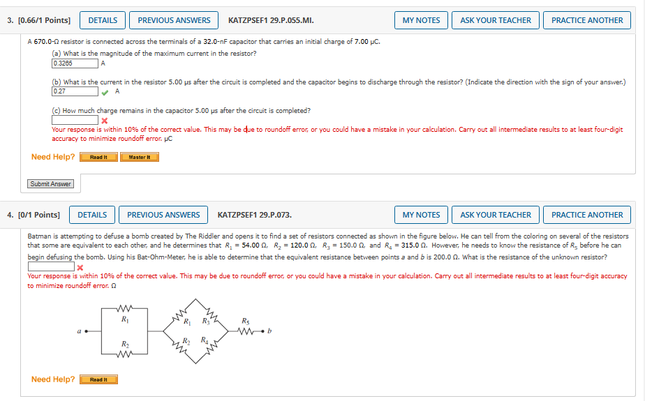 Solved MY NOTES ASK YOUR TEACHER PRACTICE ANOTHER 3. [0.66/1 | Chegg.com