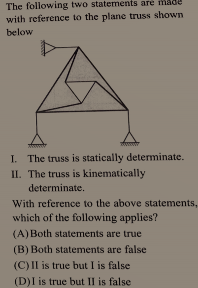 Solved The following two statements are made with reference | Chegg.com
