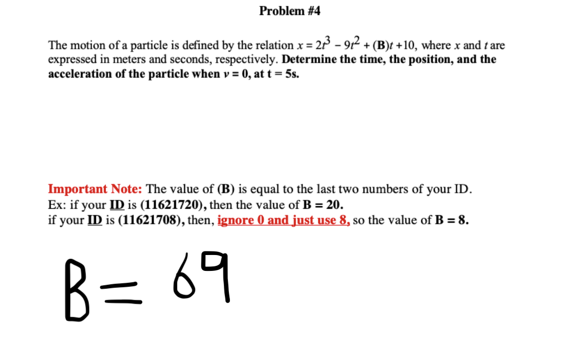 Solved Problem #4 + The motion of a particle is defined by | Chegg.com
