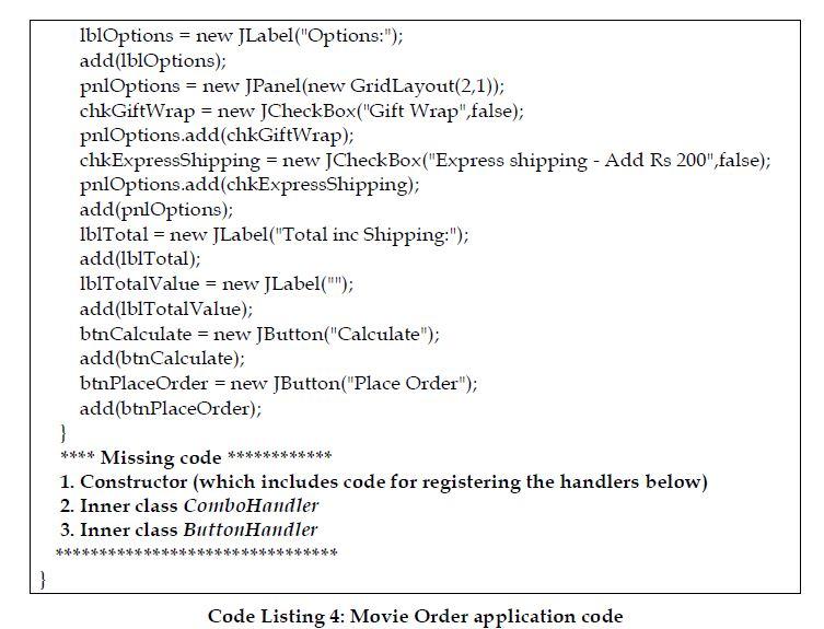 Consider the GUI for a Game Order application as | Chegg.com