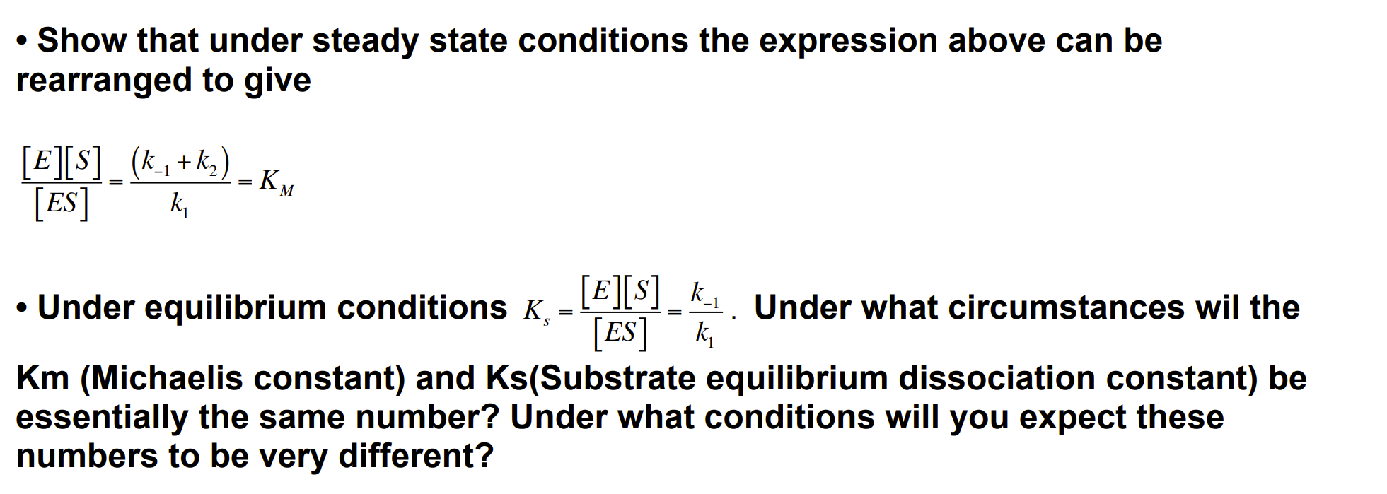 Characterize how the steady state equilibrium depends