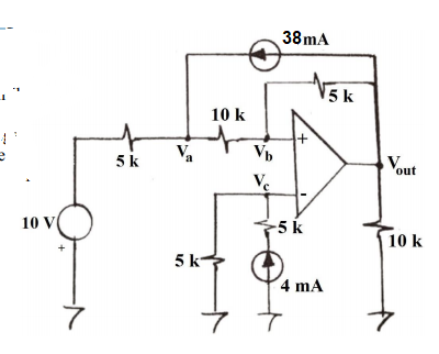 Solved ) Va in the adjacent circuit, Calculate the Vb, Vc | Chegg.com