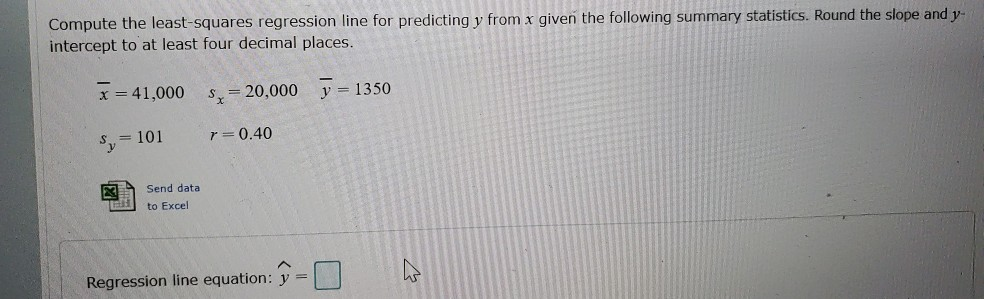 solved-compute-the-least-squares-regression-line-for-chegg