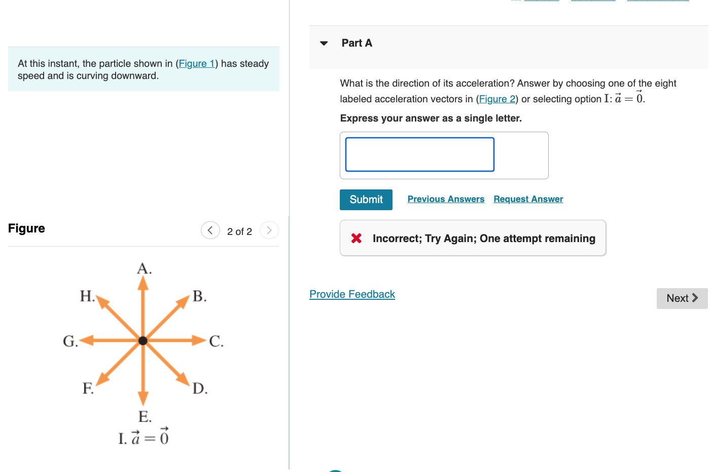 Solved At This Instant, The Particle Shown In (Figure 1) Has | Chegg.com