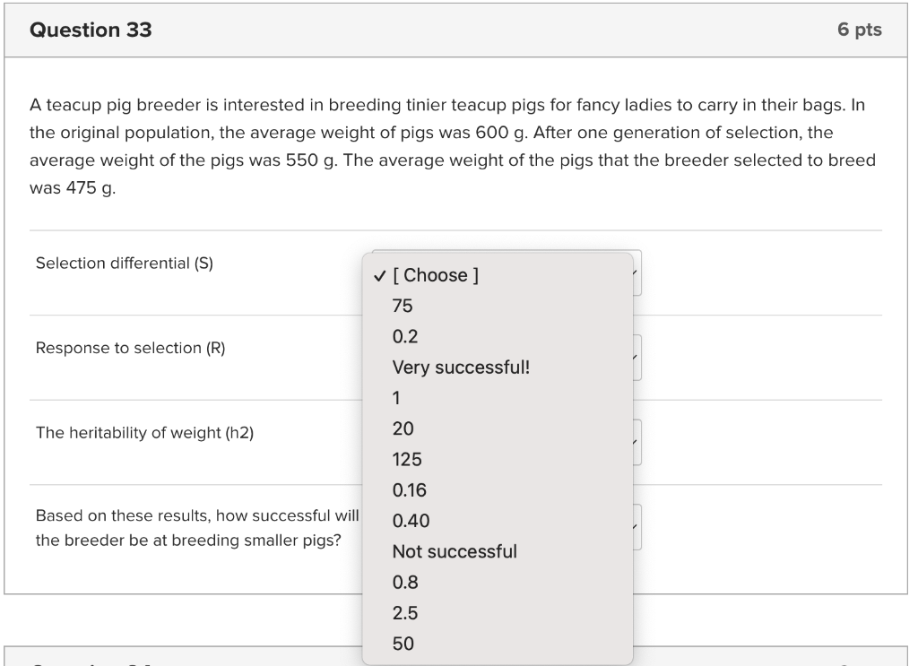Solved A teacup pig breeder is interested in breeding tinier