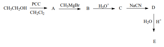 Solved Identify The Compounds A, B, C, D And E Formed In The | Chegg.com