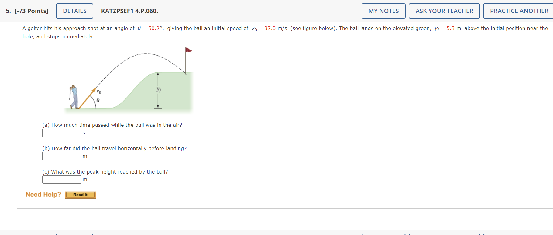 Solved A ball starts from rest at the left end of the track