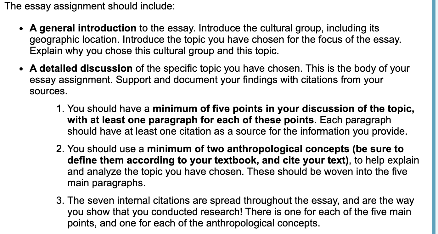 Solved Instructions Choose a cultural group and a topic from | Chegg.com