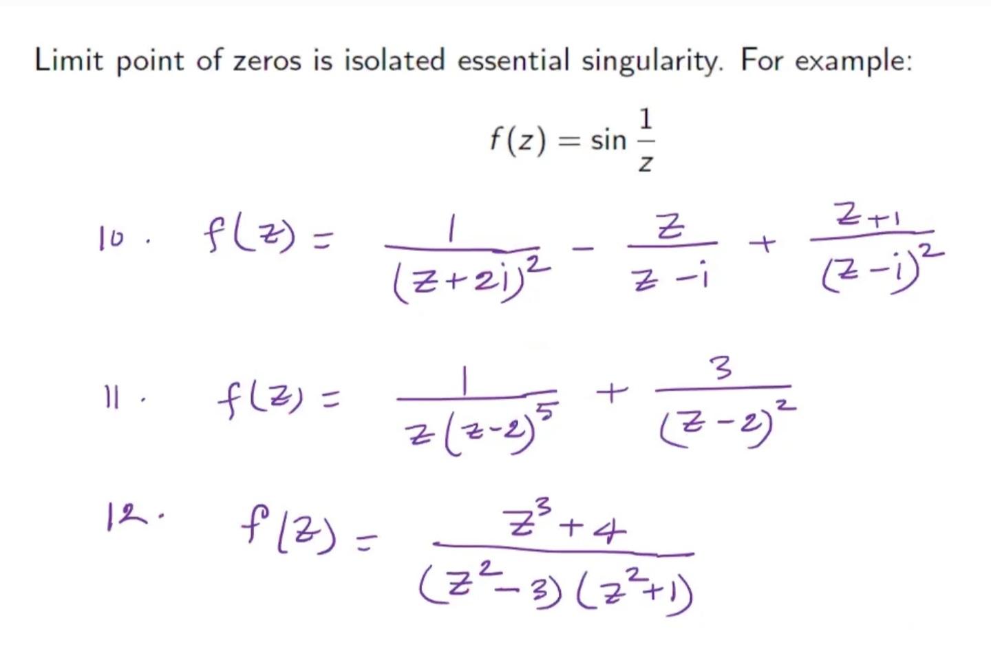 Solved Limit point of zeros is isolated essential | Chegg.com