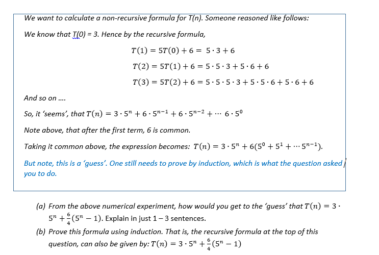 Solved Consider the following recursive formulae: , whenever | Chegg.com