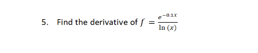 Solved How do I find the derivative of this equation With Chegg com