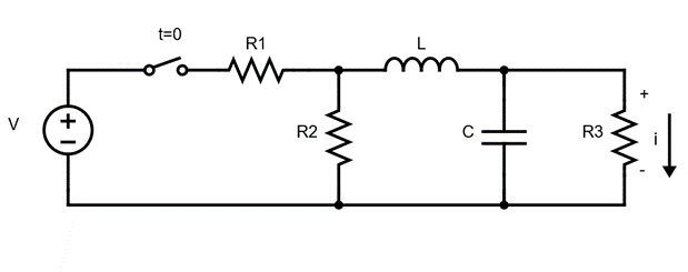 Solved The switch in the circuit below closes at time t=0, | Chegg.com