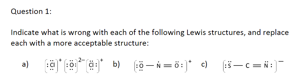 Solved Question 1: Indicate what is wrong with each of the | Chegg.com
